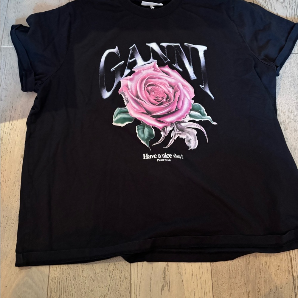 Ganni Black T-Shirt